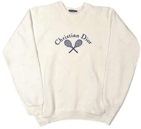 vintage christian dior tennis crewneck sweatshirt